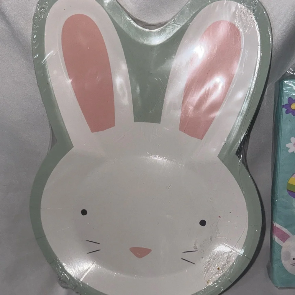 Easter Bunny Party Bundle of 12ct Plates & 40 Napkins